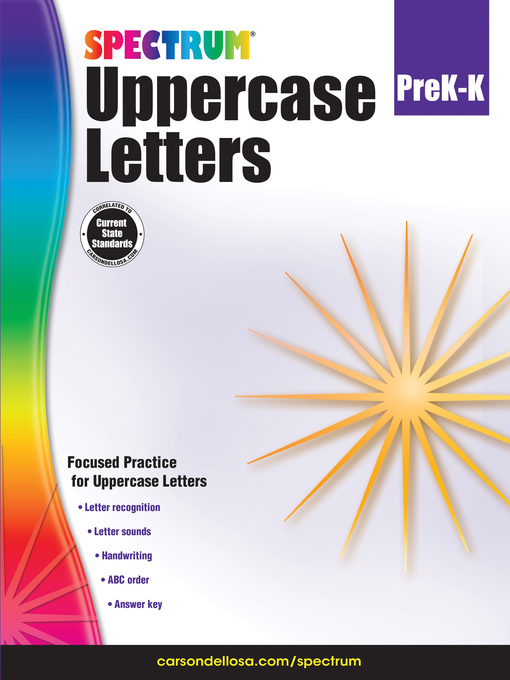 Cover image for Uppercase Letters, Grades PK--K